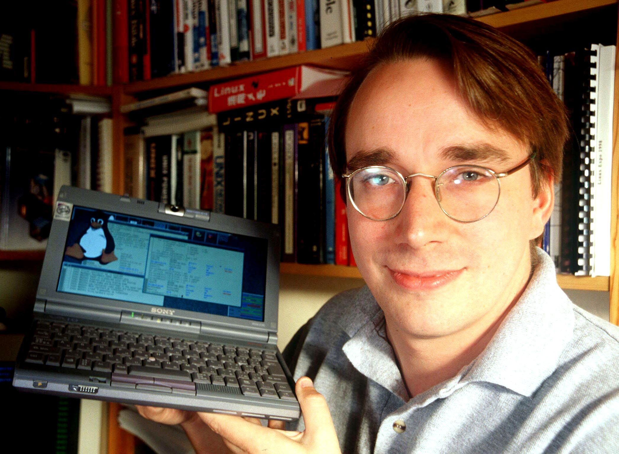 Image of Linus Toravalds Creator of Linux